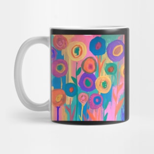 Bold abstract florals Mug